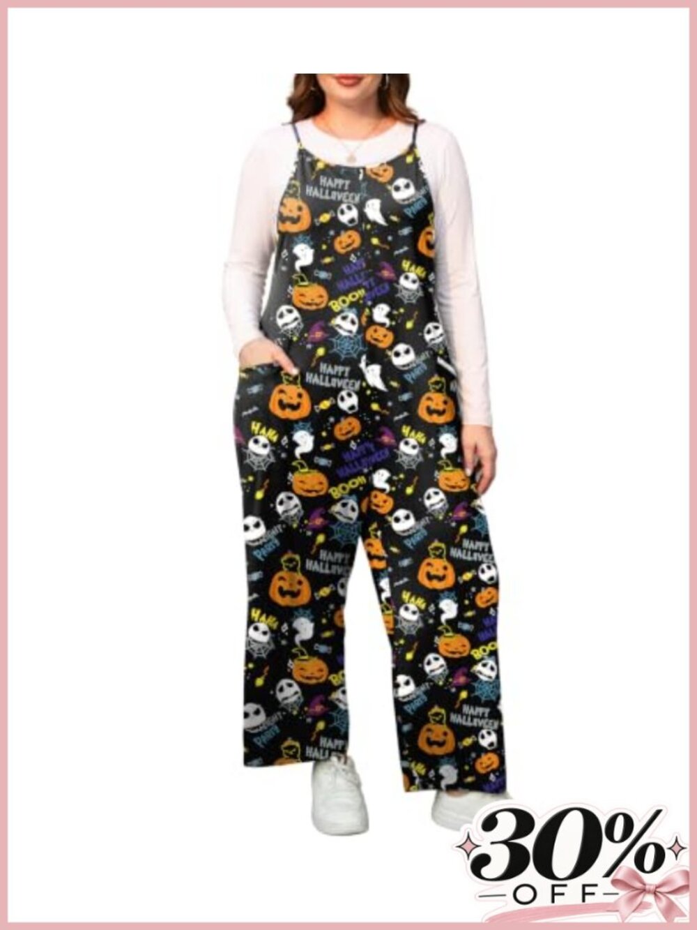 Plus Size Wide Leg Jumpsuit Stretchy Overalls Adjustable Straps Pockets